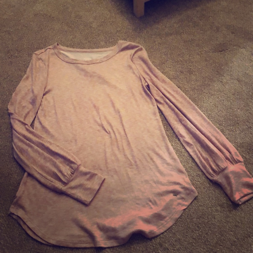 Pink, long sleeve top